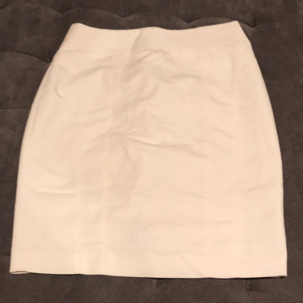 Cream Express pencil skirt